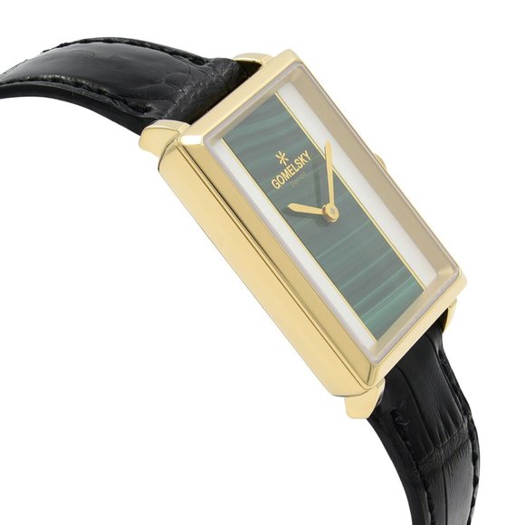 Gomelsky Shirley Fromer Gold Tone Two Color Dial